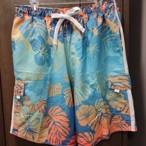 Wave Zone Shorts Men's XL Floral Swim Trunks Board‎ Shorts